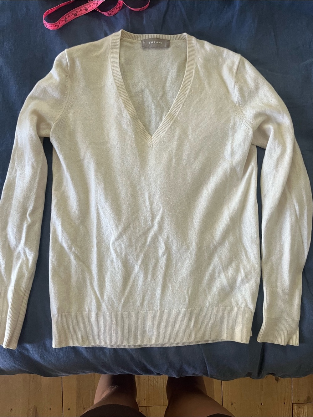 Everlane cashmere v neck sweater